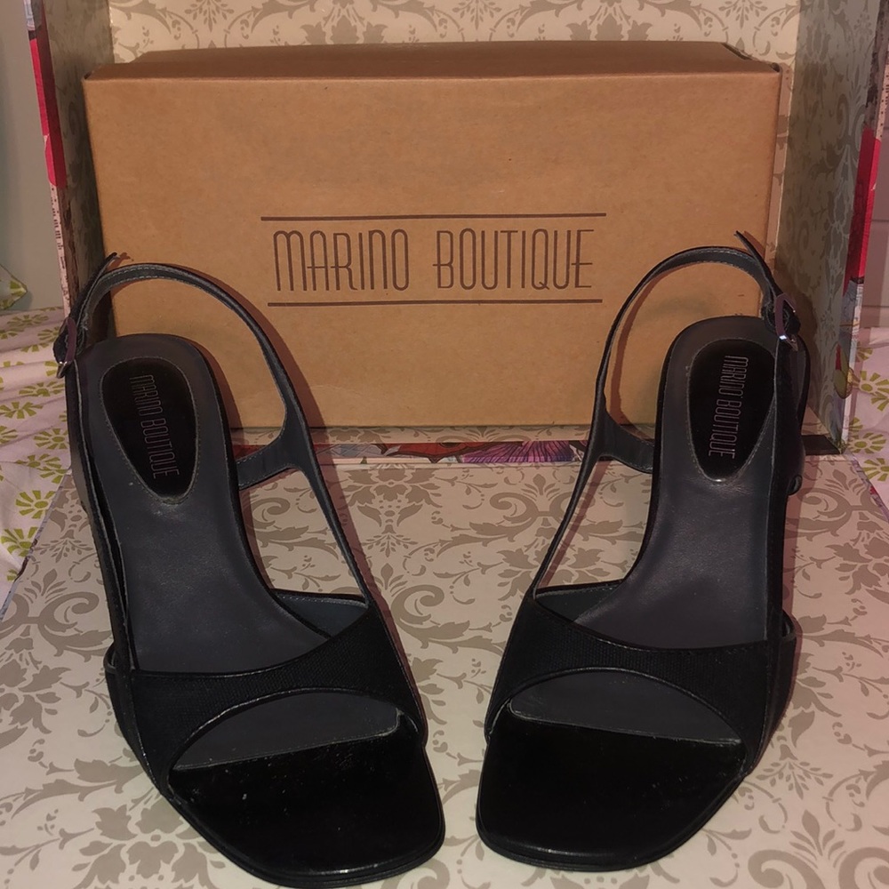 Black Strappy Heels